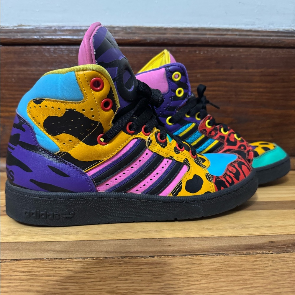 Adidas Jeremy Scott Multicolor High-Top Sneakers